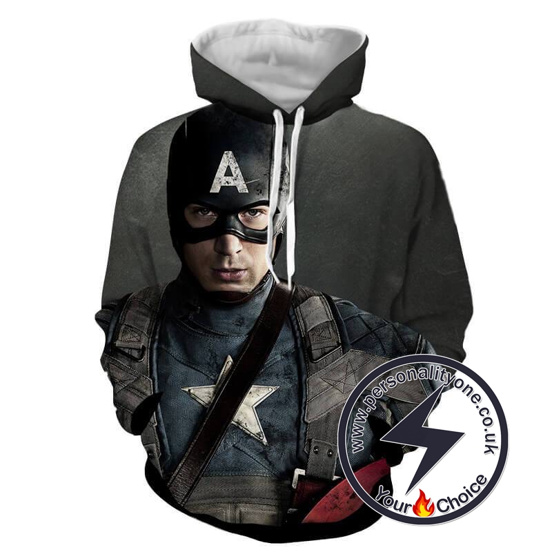 CAPTAIN AMERICA VINTAGE LOOK 3D Hoodies - CAPTAIN AMERICA 3D